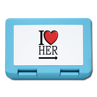 Partnerlook Brotdose - I love her I Partnerlook