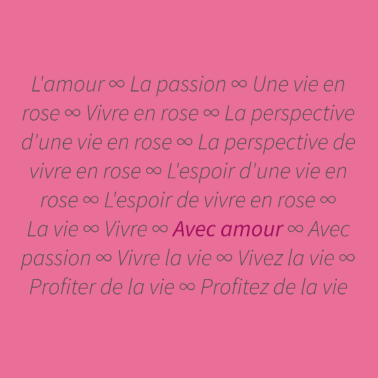 Motiv Leben Vie avec amour Partnerlook