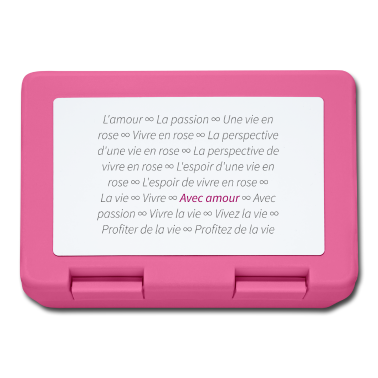 Partnerlook Brotdose - Leben Vie avec amour Partnerlook