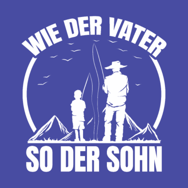Motiv Vater Sohn Partnerlook Angeln Vatertag