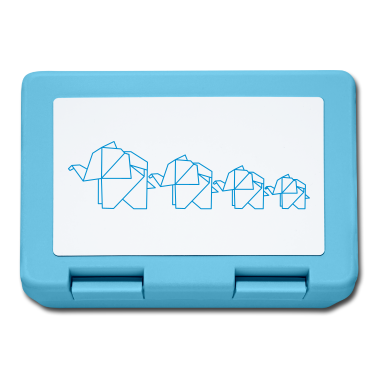 Partnerlook Brotdose - Origami Elefant Familie Familienshirt Partnerlook