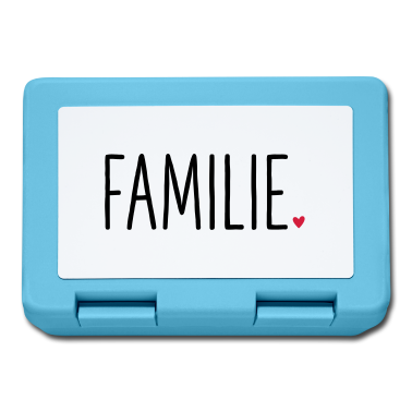 Partnerlook Brotdose - Familie Herz - Geschenk Partnerlook Kind Liebe