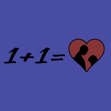 Motiv 1 + 1 Partnerlook Geschenkidee Love Heart