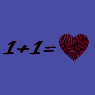 Motiv 1 + 1 Partnerlook Geschenkidee Love Heart