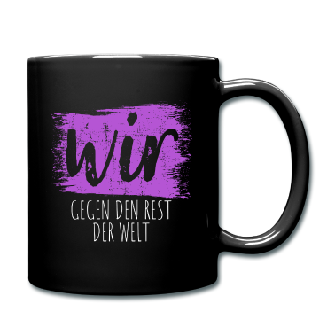 Partnerlook Tasse - Wir gemeinsam gegen die Welt | Partnerlook