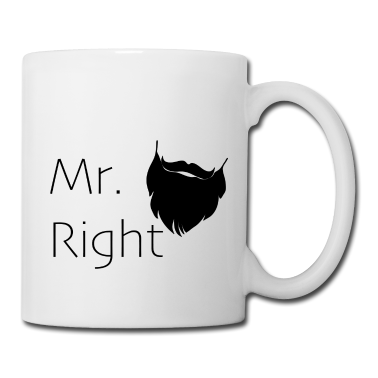 Partnerlook Tasse - Mr. Right Partnerlook Bart