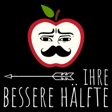 Motiv Bessere Hälfte | Apfel | Partnerlook