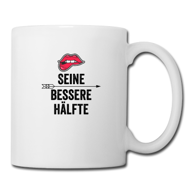 Partnerlook Tasse - Bessere Hälfte | Mund | Partnerlook