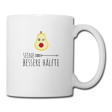 Partnerlook Tasse - Bessere Hälfte | Birne | Partnerlook