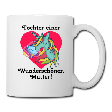 Partnerlook Tasse - Tochter einer Wunderschönen Mutter! Partnerlook