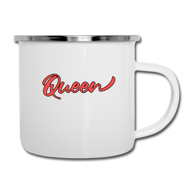 Partnerlook Emaille Tasse - Queen Partnerlook