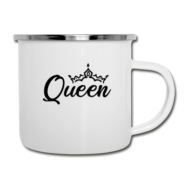 Partnerlook Emaille Tasse - Queen Partnerlook