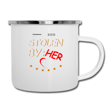 Partnerlook Emaille Tasse - Partnerlook! Von Ihr gestohlen.