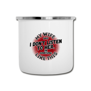 Partnerlook Emaille Tasse - Valentinstag Spruch Partnerlook