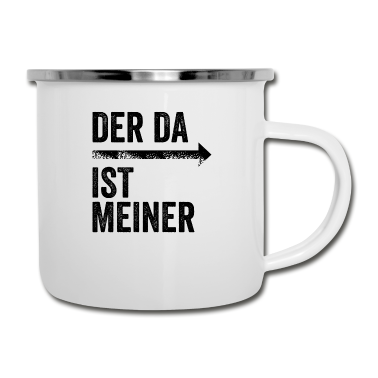 Partnerlook Emaille Tasse - DER DA IST MEINER | Partnerlook | Pfeil (rechts)