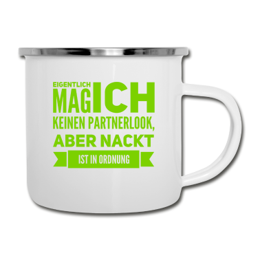 Partnerlook Emaille Tasse - Partnerlook nur ohne Kleidung