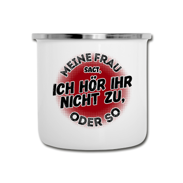 Partnerlook Emaille Tasse - Statement Partnerlook Valentinstag