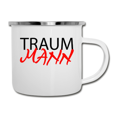 Partnerlook Emaille Tasse - Traummann Partnerlook Geschenkidee