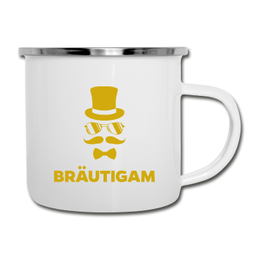 Partnerlook Emaille Tasse - Bräutigam Team Partnerlook Junggesellenabschied