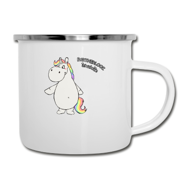 Partnerlook Emaille Tasse - Partnerlook ist scheiße - rechts