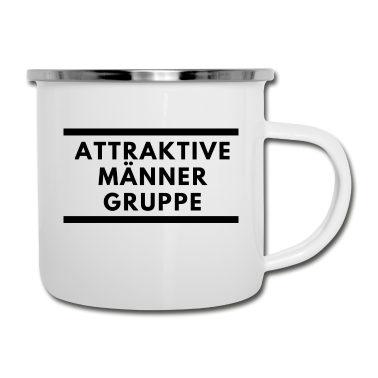 Partnerlook Emaille Tasse - Attraktive Männer Gruppen Partnerlook