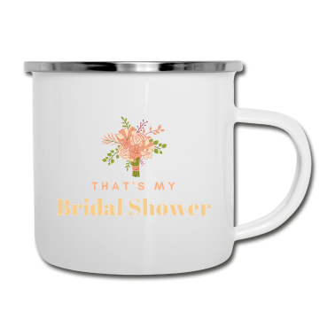 Partnerlook Emaille Tasse - Das ist mein JGA Braut Partnerlook