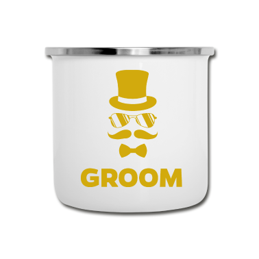 Partnerlook Emaille Tasse - Bräutigam Team Partnerlook Junggesellenabschied