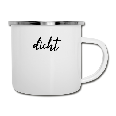 Partnerlook Emaille Tasse - Hacke Dicht Partnerlook - Dicht