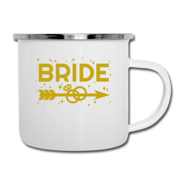 Partnerlook Emaille Tasse - Braut Team Partnerlook Junggesellinnenabschied