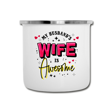 Partnerlook Emaille Tasse - Partnerlook Herz Valentinstag Statement