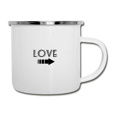 Partnerlook Emaille Tasse - LOVE - Partnerlook - LOVE YOU