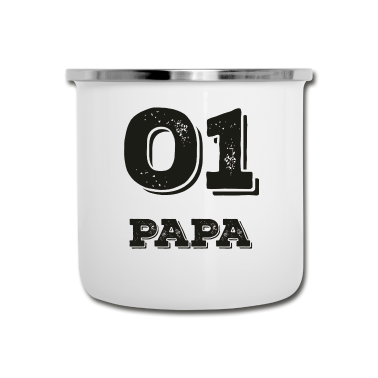 Partnerlook Emaille Tasse - 01 Papa Partnerlook Partnershirt