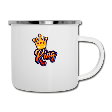 Partnerlook Emaille Tasse - King - Partnerlook