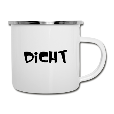 Partnerlook Emaille Tasse - Dicht Hacke Partnerlook