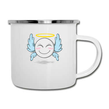Partnerlook Emaille Tasse - Engelchen im Partnerlook