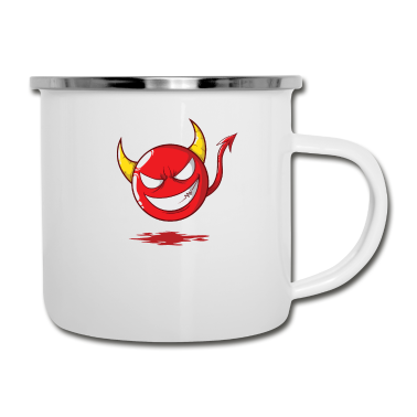 Partnerlook Emaille Tasse - Teufelchen im Partnerlook