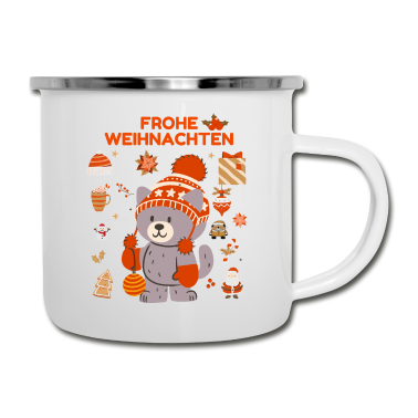Partnerlook Emaille Tasse - Frohe Weihnachten - Partnerlooks - BÄR