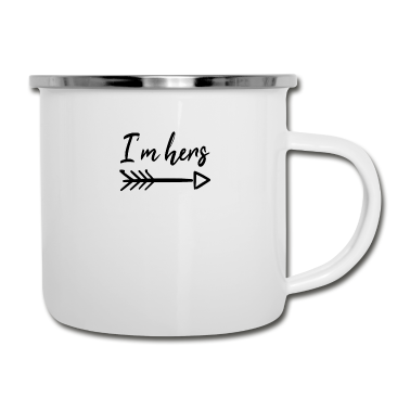 Partnerlook Emaille Tasse - I'm Hers Lesbisch Lesbian Partnerlook 2