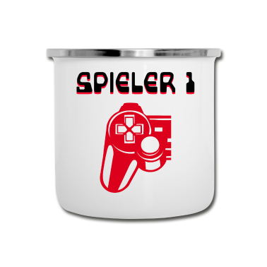 Partnerlook Emaille Tasse - Partnerlook Zocker Games Spielkonsole Controller