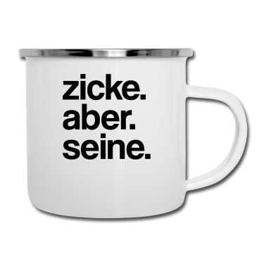 Partnerlook Emaille Tasse - Zicke aber seine | Couple Matching, Partnerlook