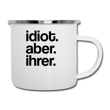 Partnerlook Emaille Tasse - Idiot aber ihrer | Couple Matching, Partnerlook