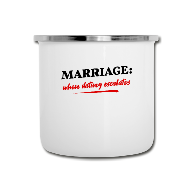 Partnerlook Emaille Tasse - Partnerlook | Verheiratet Hochzeit Paar Beziehung