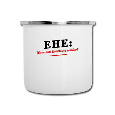 Partnerlook Emaille Tasse - Partnerlook | Verheiratet Hochzeit Paar Beziehung