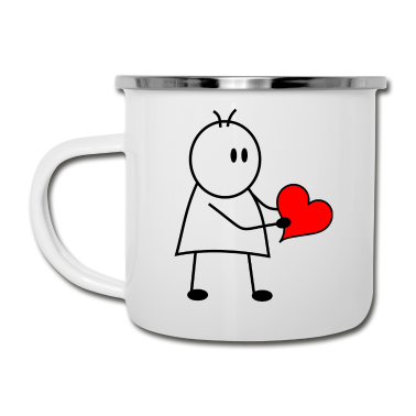 Partnerlook Emaille Tasse - Partnerlook für Ihn, Romantic, Junge
