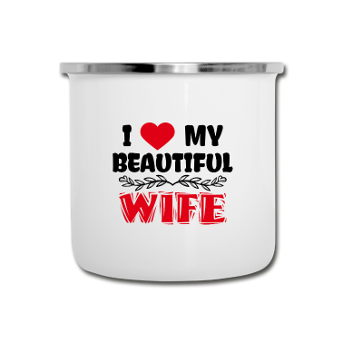 Partnerlook Emaille Tasse - Romantisch Herz Partnerlook Statement Valentinstag