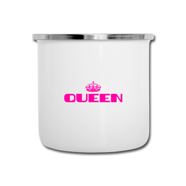 Partnerlook Emaille Tasse - Queen Krone Partnerlook Female Frau