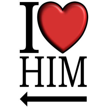 Motiv I love him Partnerlook