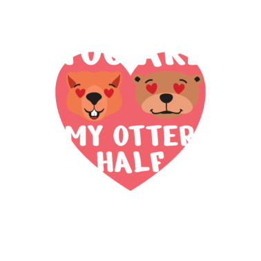 Motiv Otter Liebespaar Partnerlook Valentinsgeschenk