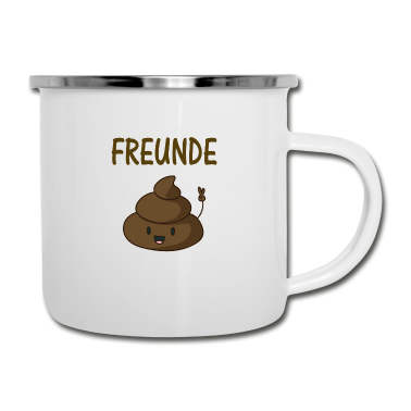 Partnerlook Emaille Tasse - Partnerlook Beste Freunde 2