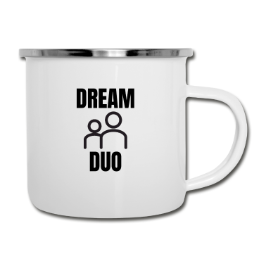 Partnerlook Emaille Tasse - Dream Duo Partnerlook Team